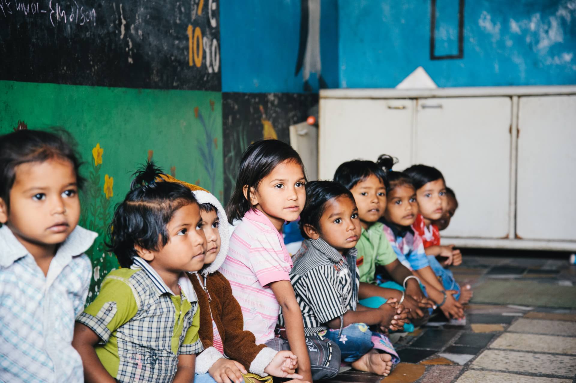 Anganwadi Project: Classroom students