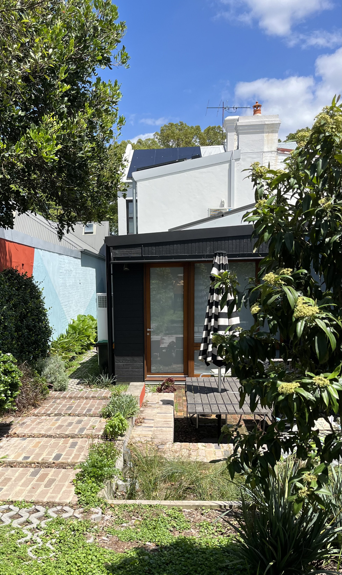 Sunny garden of Annandale Passive House Sydney