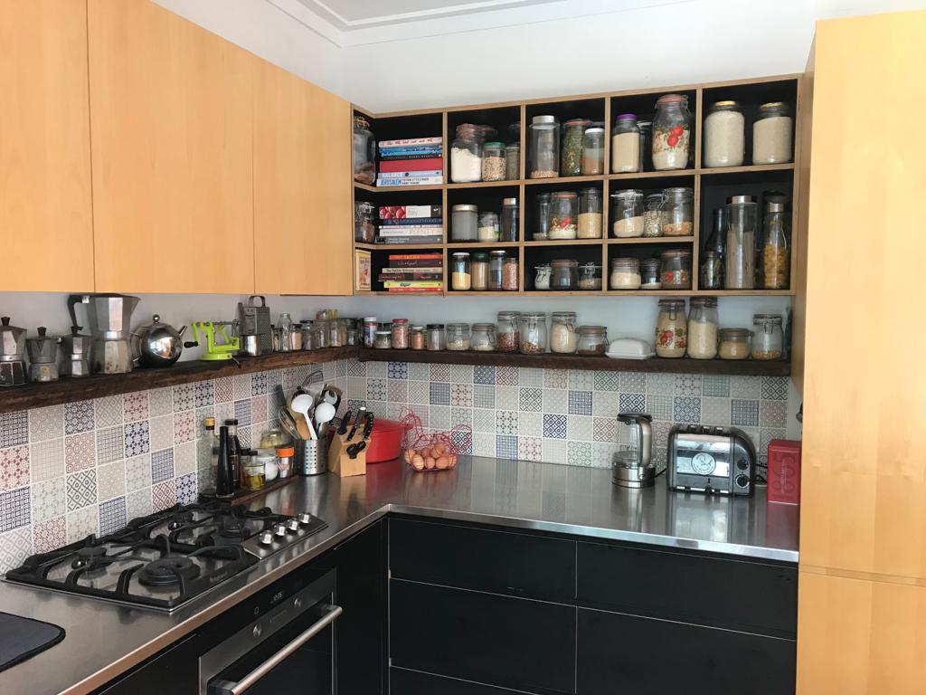 Kitchen cupboards after the renovation